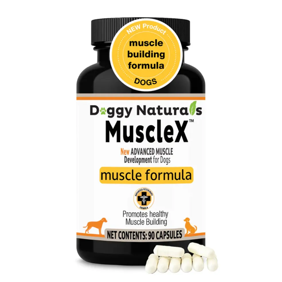 Doggy Naturals MuscleX Advance Muscle Development for Dogs & Cats, 90 capsules