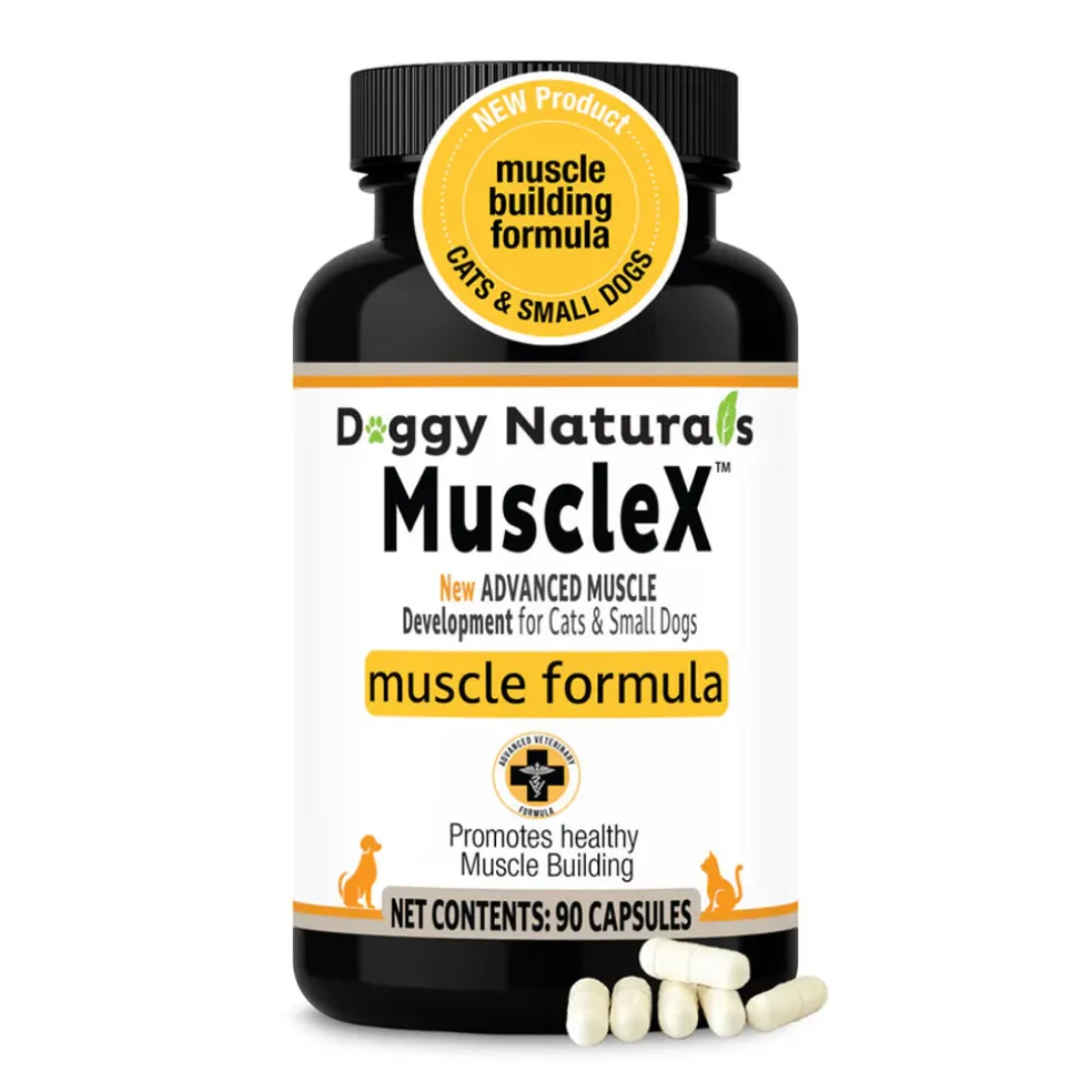 Doggy Naturals MuscleX Advance Muscle Development for Dogs & Cats, 90 capsules