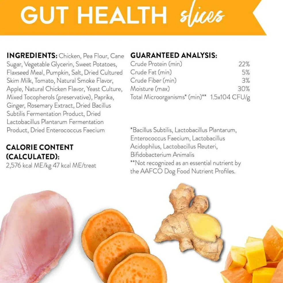 Dogswell Gut Health Chicken Slices Treats for Dogs 8 oz