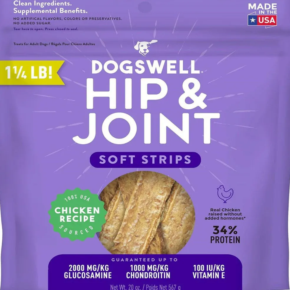 Dogswell Hip & Joint Grain Free Chicken Soft Strips