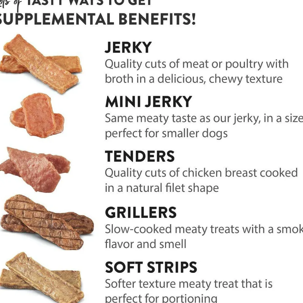 Dogswell Jerky Hip & Joint Beef Recipe Grain-Free Treats for Dogs 10 oz