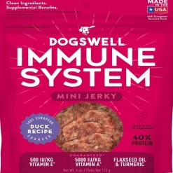 Dogswell Jerky Minis Immunity & Defense Grain-Free Duck Recipe for Dogs 4 oz