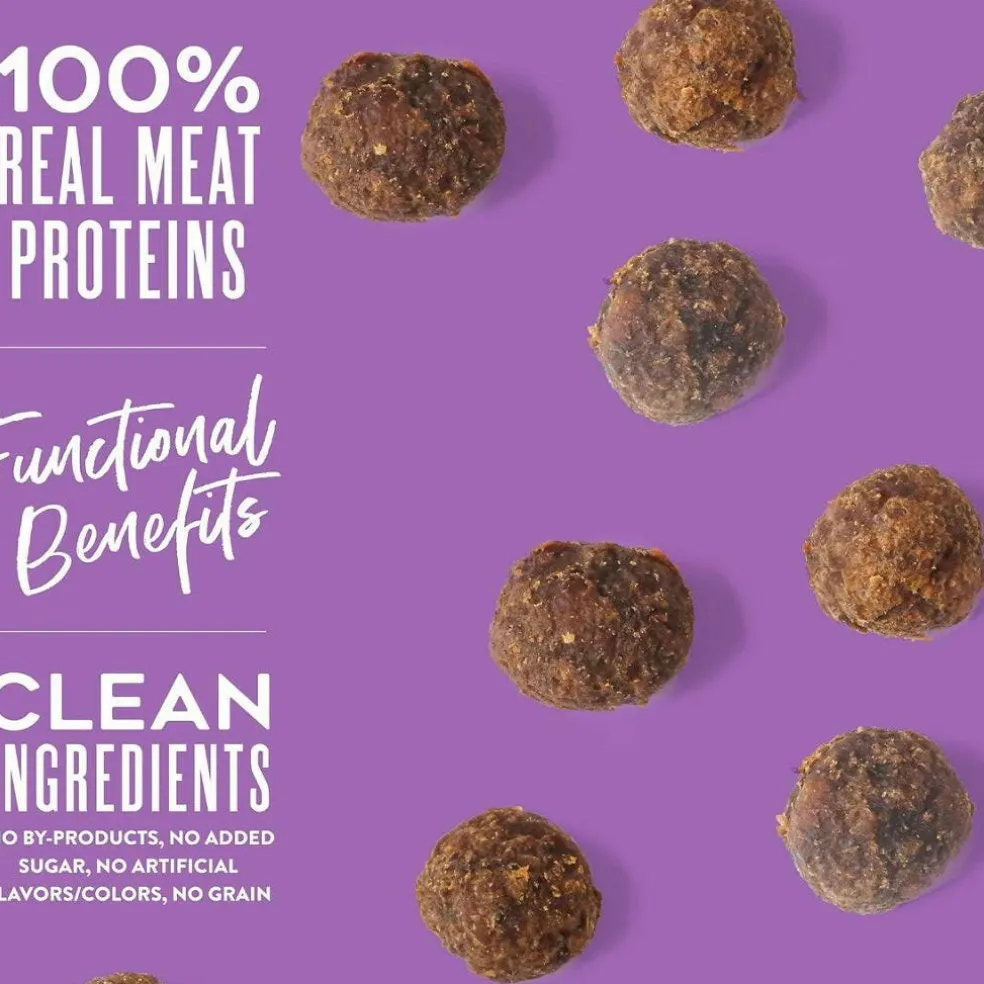 Dogswell Skin & Coat Duck Recipe Meatballs Treats for Dogs 14 oz