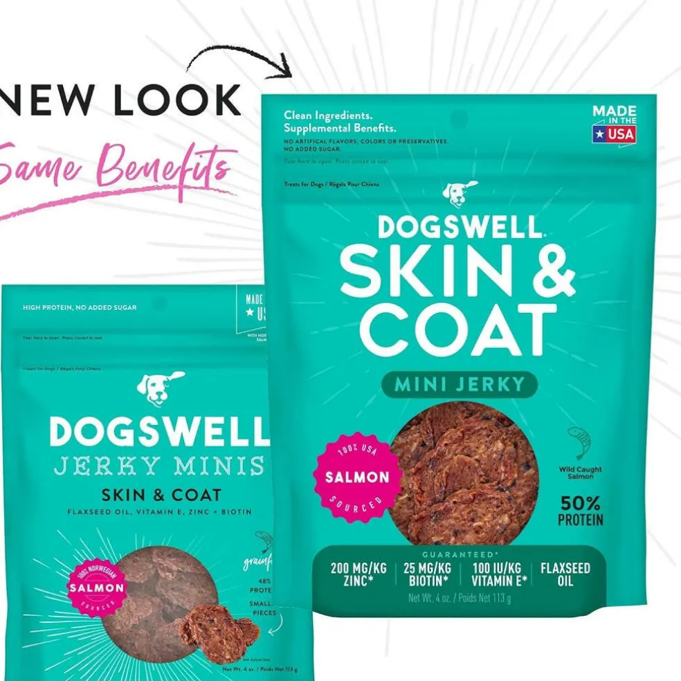 DogswellSkin & Coat Grain-Free Salmon Mini Jerky Bites for Dogs 4 oz