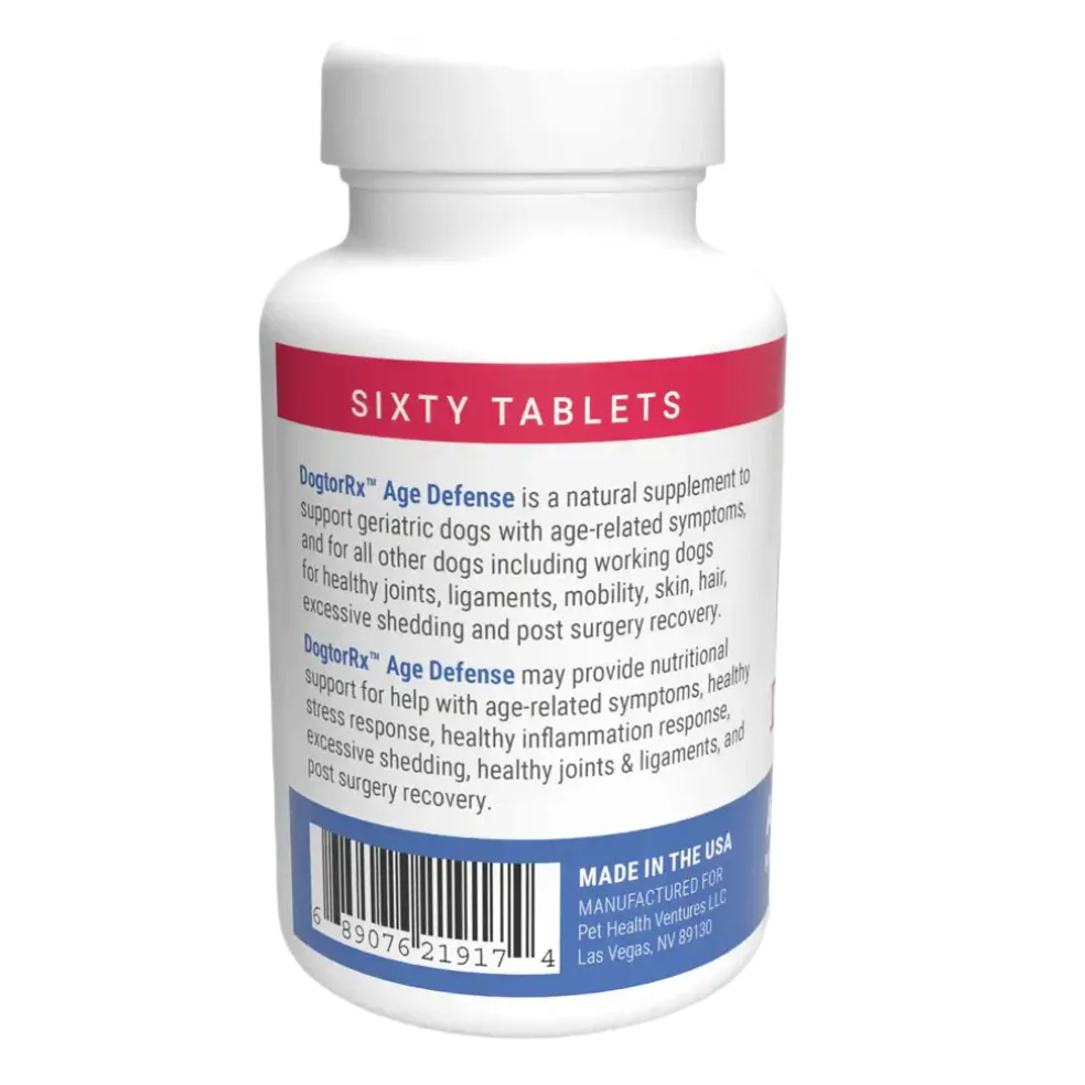 DogtorRx Age Defense Natural Supplement for Dogs of All Ages, 60 tablets