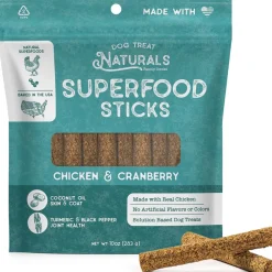 Dog Treat Naturals Superfood Sticks Chicken & Cranberry Dog Treats (10 oz)