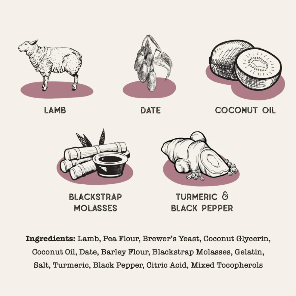 Dog Treat Naturals Superfood Sticks Lamb & Date Dog Treats (10 oz)