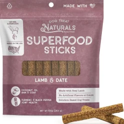 Dog Treat Naturals Superfood Sticks Lamb & Date Dog Treats (10 oz)