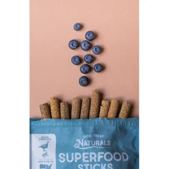 Dog Treat Naturals Superfood Sticks Turkey & Blueberry Dog Treats
