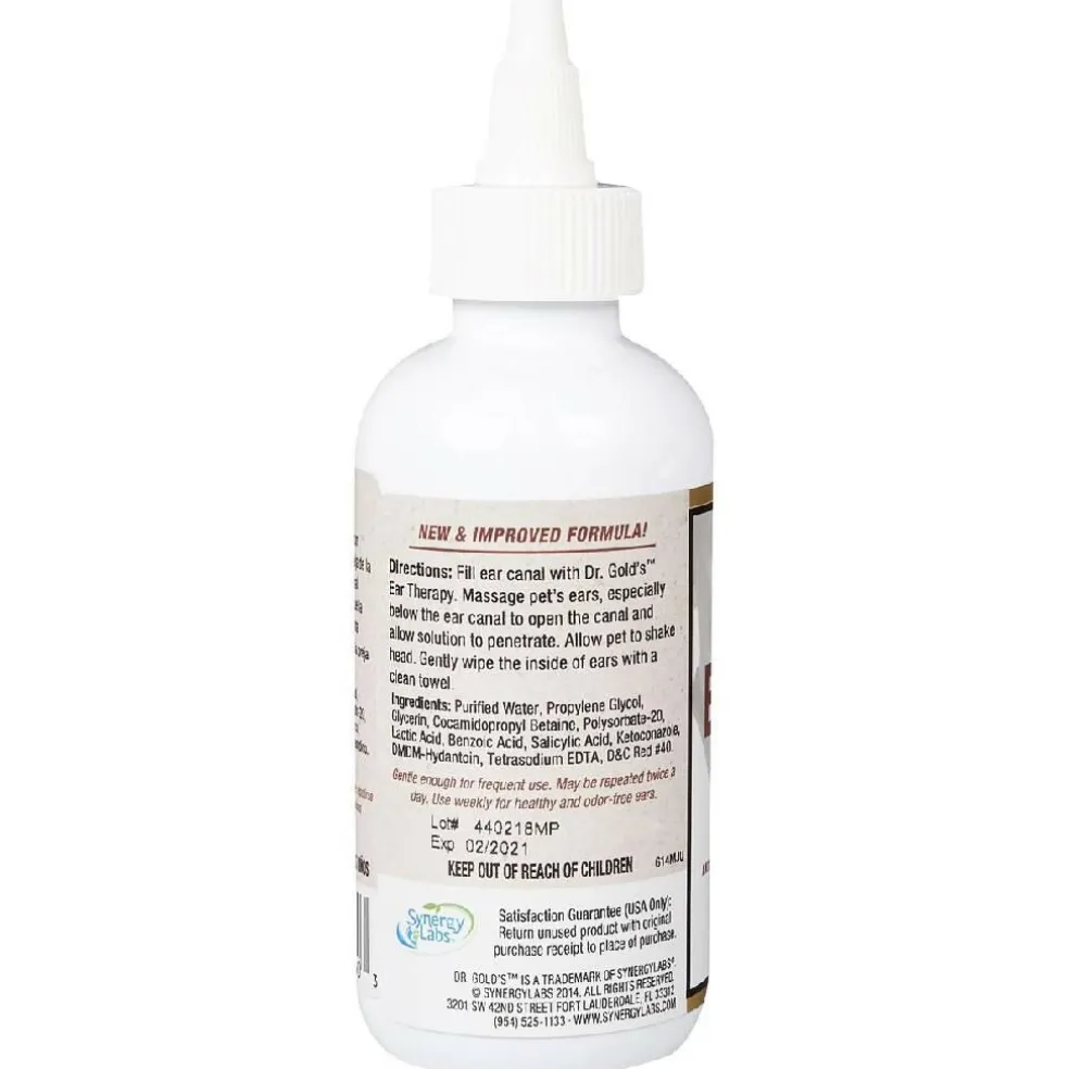 Dr Gold's Ear Therapy for Cats & Dogs (4 oz)