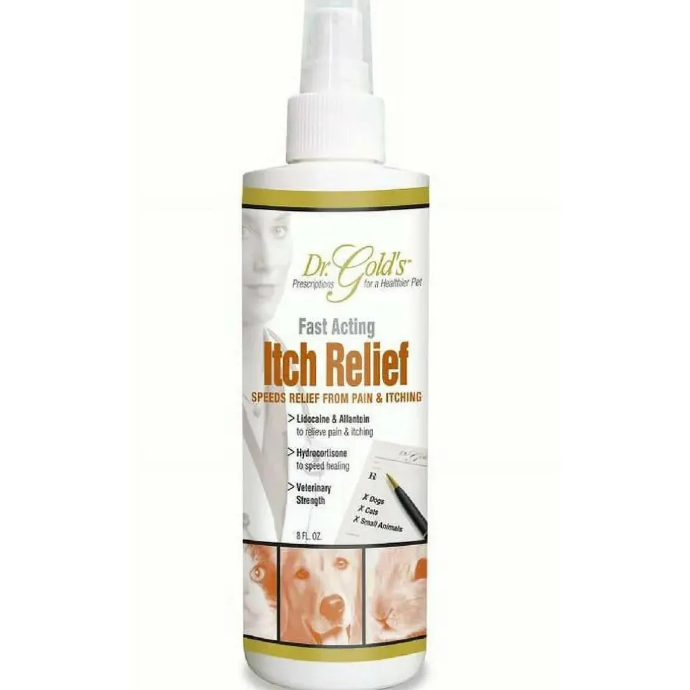 Dr Gold's Fast Acting Itch Relief Spray For Dogs & Cats (8 oz)