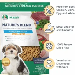 Dr. Marty Nature's Blend Sensitivity Select Small Bites Freeze-Dried Raw Dog Food