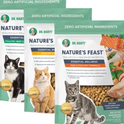 Dr. Marty Nature's Feast Cat Food Variety Flavor Pack - Poultry, Fish, & Beef