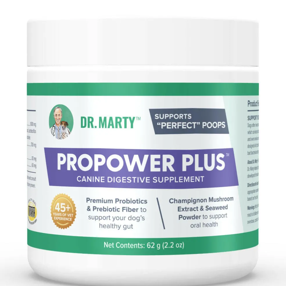 Dr. Marty ProPower Plus Canine Digestive Support Powder for Dogs, 2.2 oz