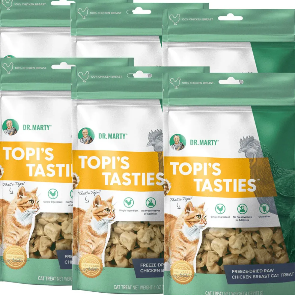 Dr. Marty Topi's Tasties Freeze-Dried Raw Chicken Breast Cat Treats, 4-oz