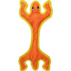 Duraforce Lizard Tiger Pink Orange & Yellow Dog Toy