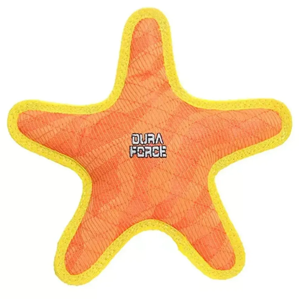 Duraforce Star Tiger Orange & Yellow Dog Toy