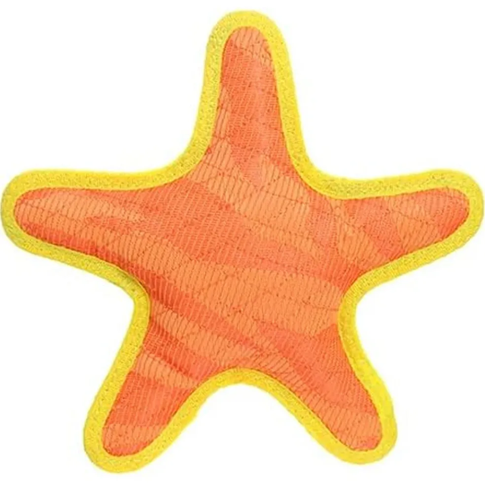 Duraforce Star Tiger Orange & Yellow Dog Toy