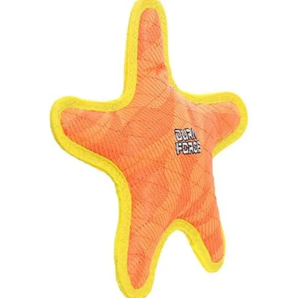 Duraforce Star Tiger Orange & Yellow Dog Toy