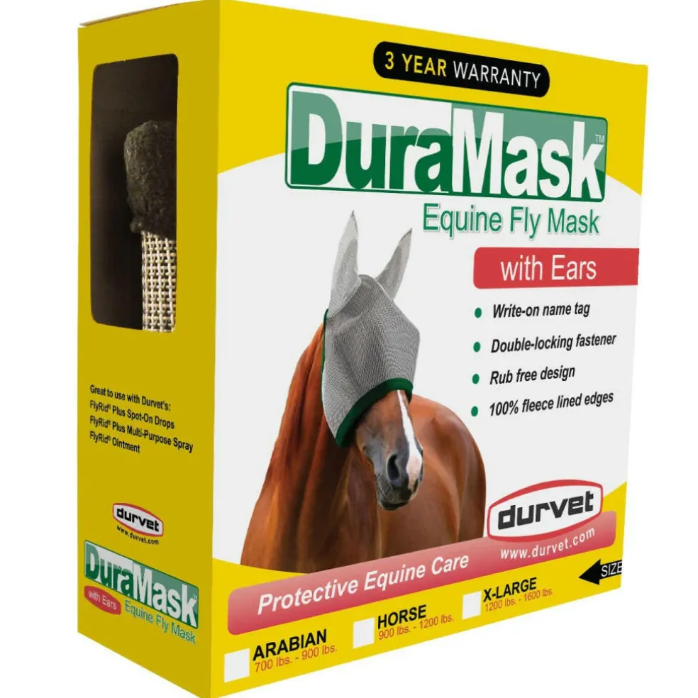 DuraMask Equine Fly Mask with Ears (Horse Size)