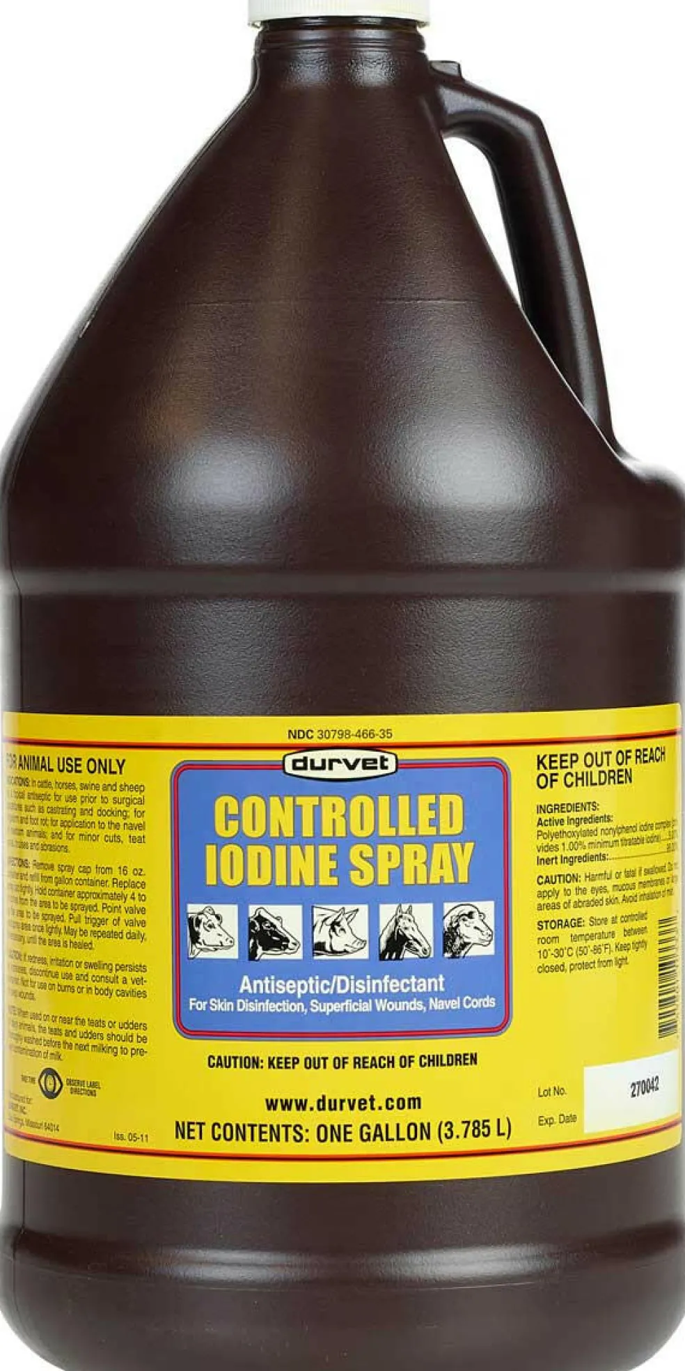 Durvet Controlled Iodine Spray 1 Gallon