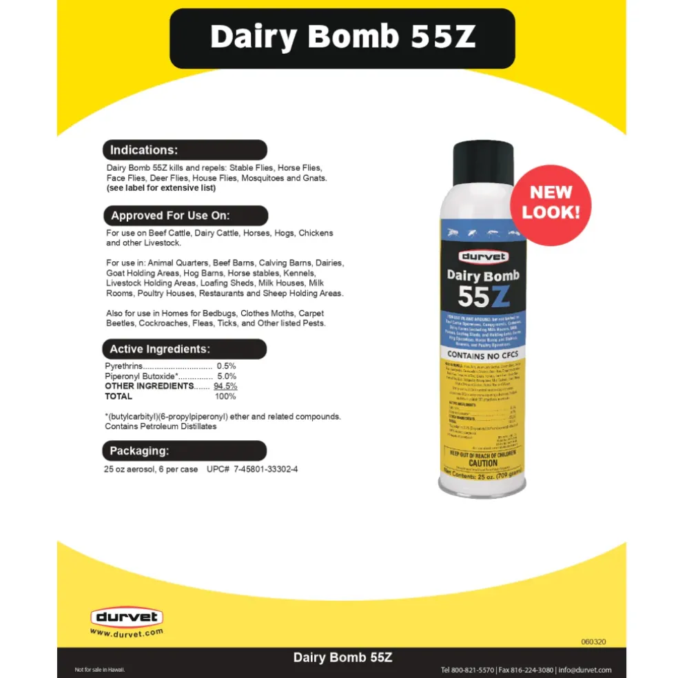 Durvet Dairy Bomb 55Z (25 oz)