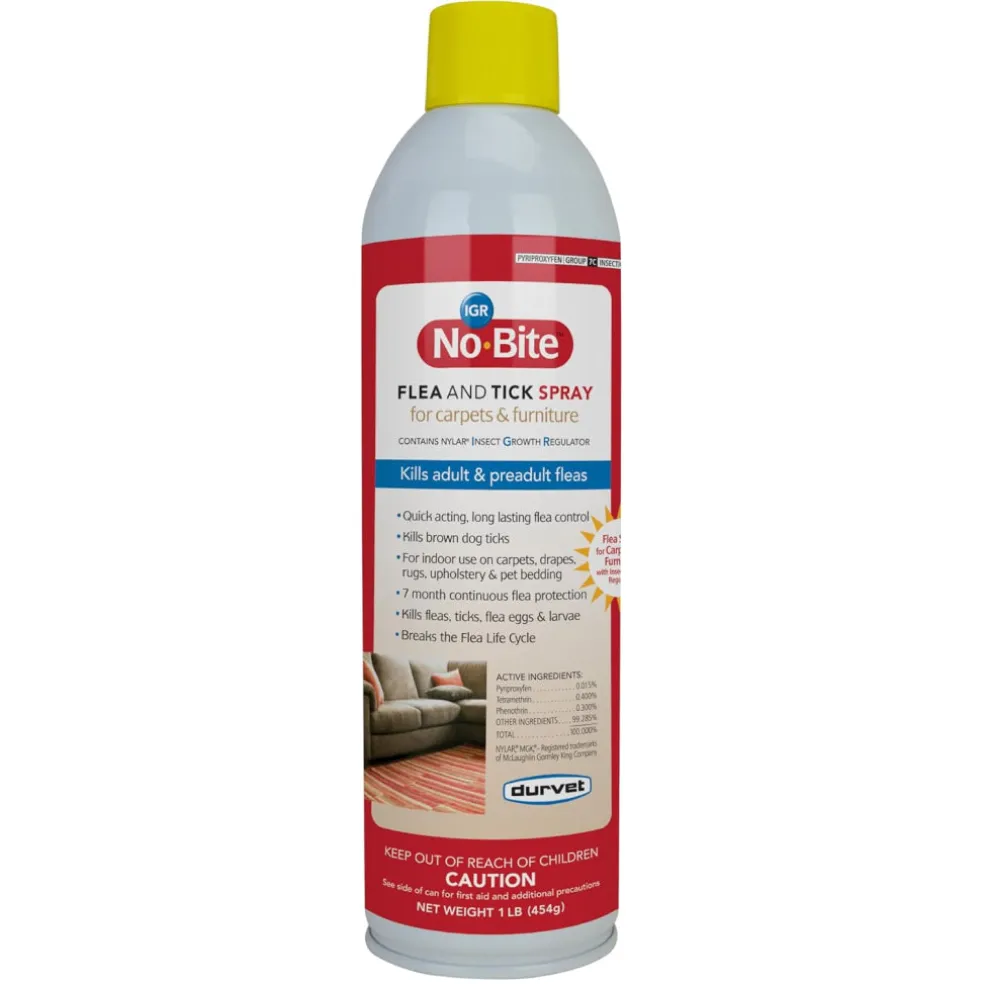 Durvet No-Bite IGR Flea & Tick Spray for Carpets & Furniture (16 oz)