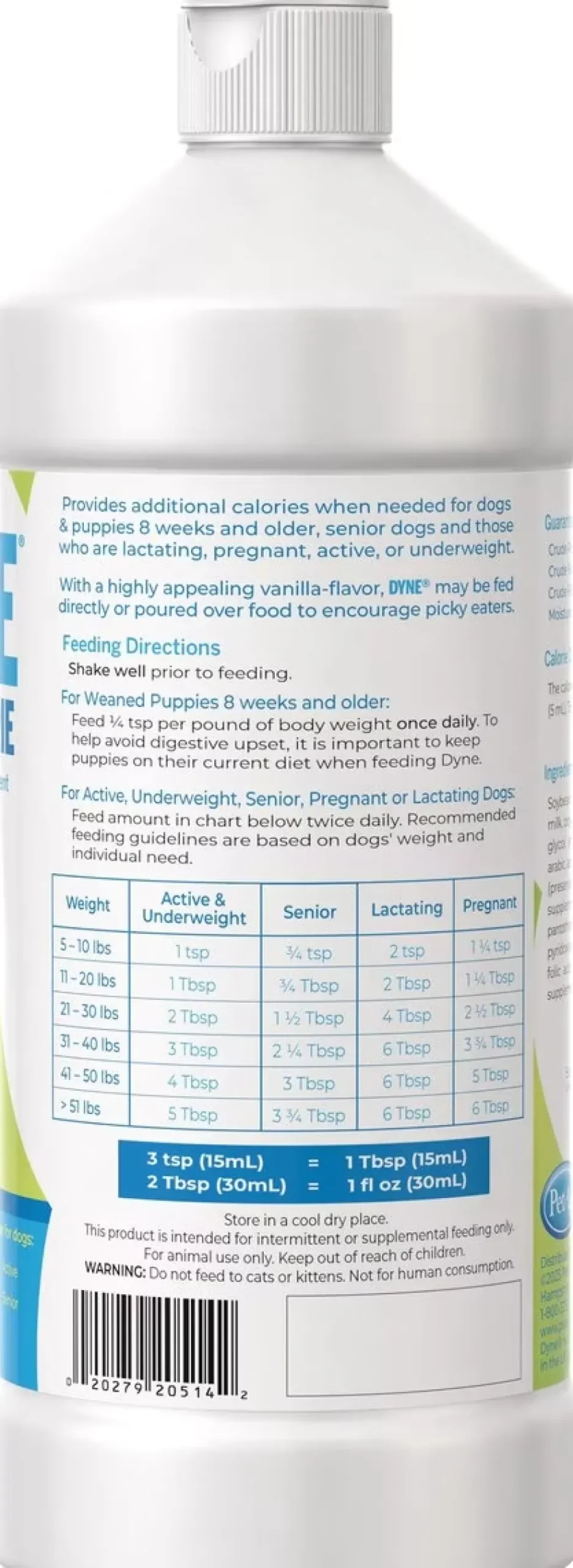 Dyne High Calorie Liquid Nutritional Supplement for Dogs and Puppies