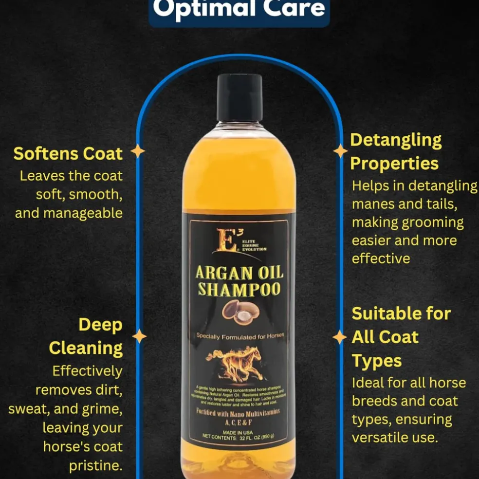 E3 Argan Oil Shampoo for Horses (32 oz)