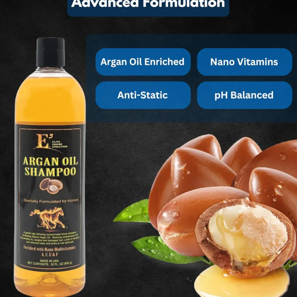 E3 Argan Oil Shampoo for Horses (32 oz)