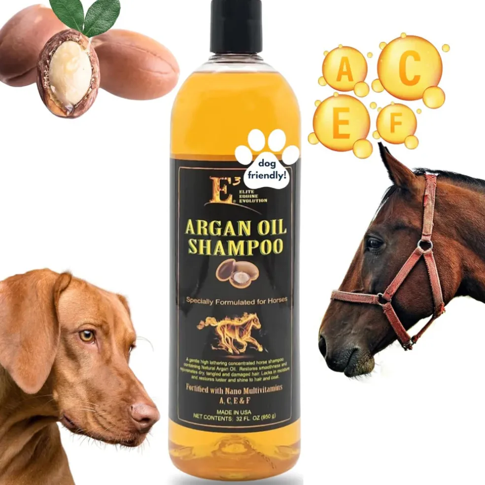 E3 Argan Oil Shampoo for Horses (32 oz)