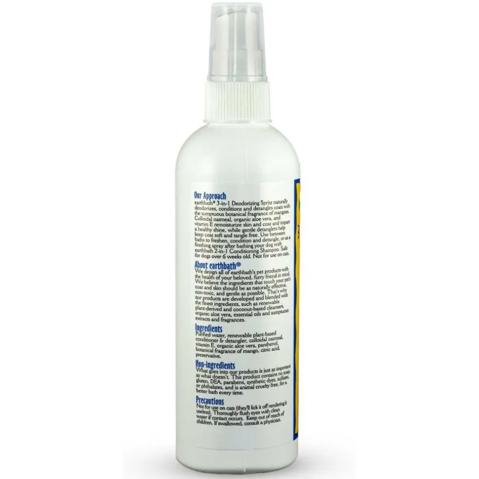 Earthbath 3-in-1 Deodorizing Mango Tango Spritz for Dogs (8 oz)