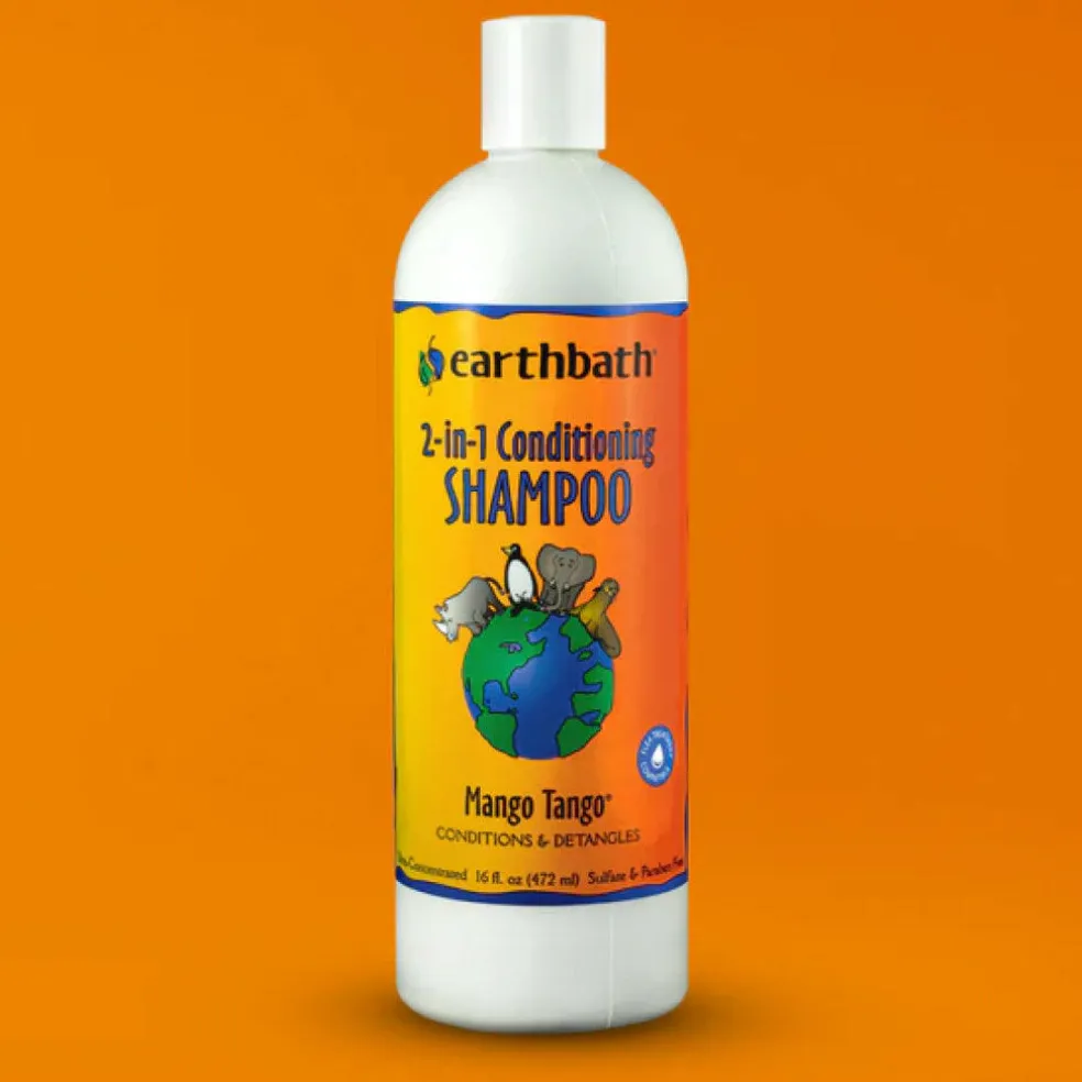 Earthbath 2-in-1 Mango Tango Conditioning Shampoo for Dogs & Cats