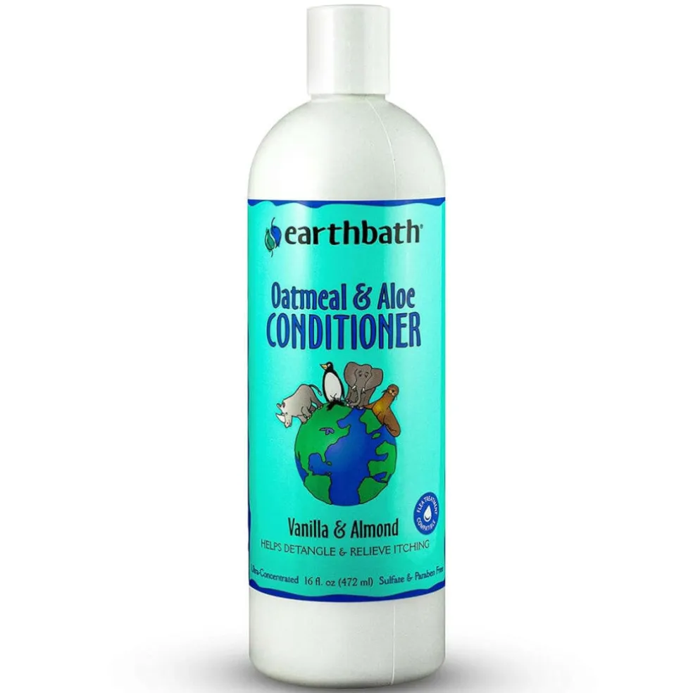 Earthbath Oatmeal & Aloe Vanilla & Almond Conditioner for Dogs & Cats (16 oz)