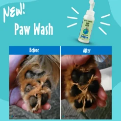 Earthbath Paw Wash with Scrubber Brush for Dogs & Cats (8 oz)