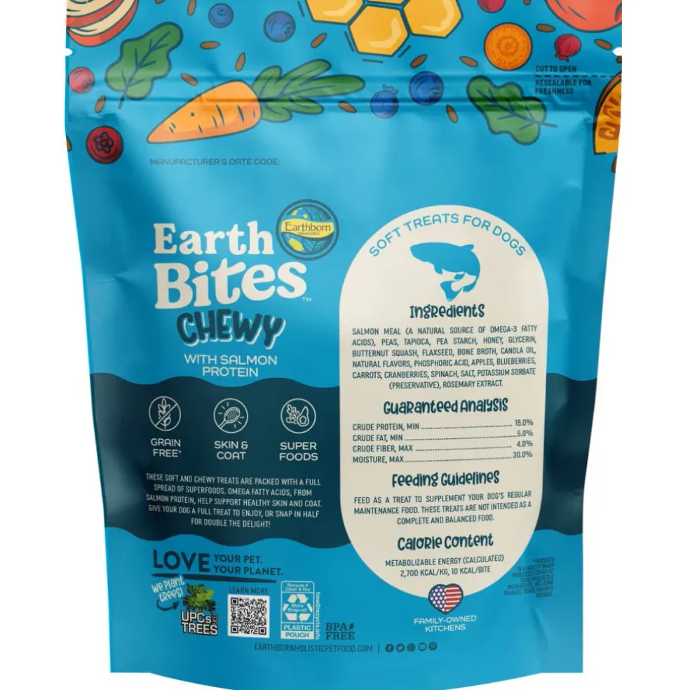 Earthborn Holistic EarthBites Salmon Soft & Chewy Dog Treats (7 oz)