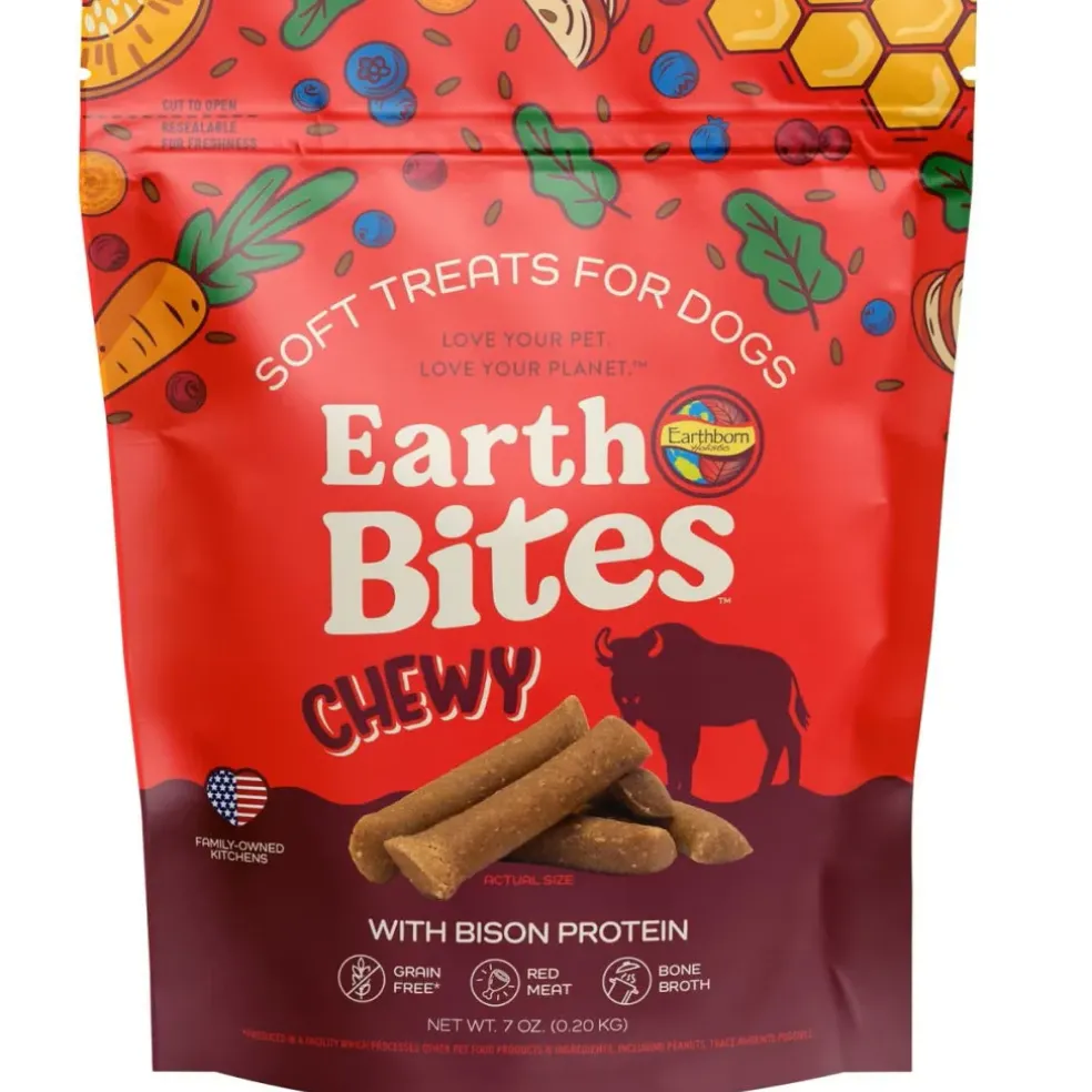 Earthborn Holistic EarthBites Bison Soft & Chewy Dog Treats (7 oz)