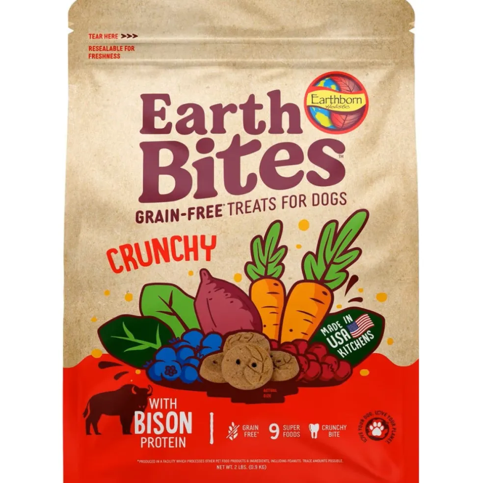 Earthborn Holistic EarthBites Bison & Pumpkin Crunchy Dog Treats