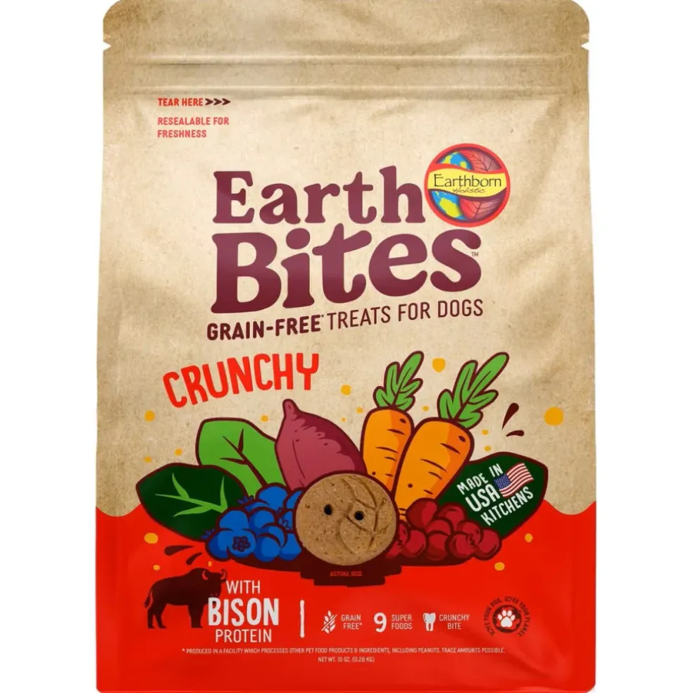 Earthborn Holistic EarthBites Bison & Pumpkin Crunchy Dog Treats