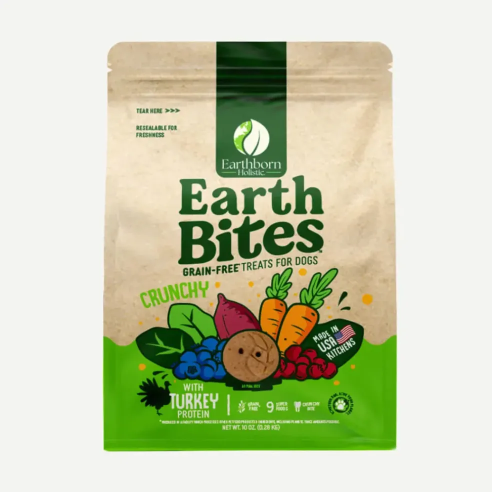 Earthborn Holistic EarthBites Turkey & Pumpkin Crunchy Dog Treats