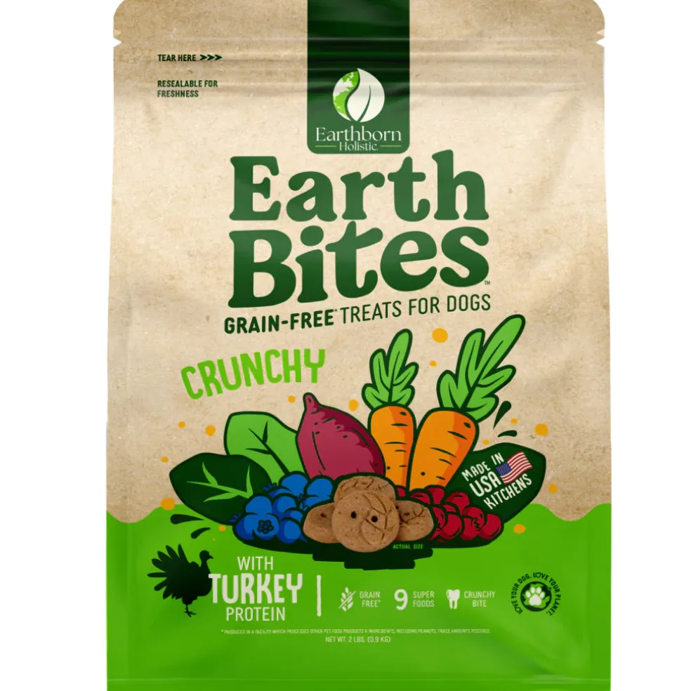 Earthborn Holistic EarthBites Turkey & Pumpkin Crunchy Dog Treats