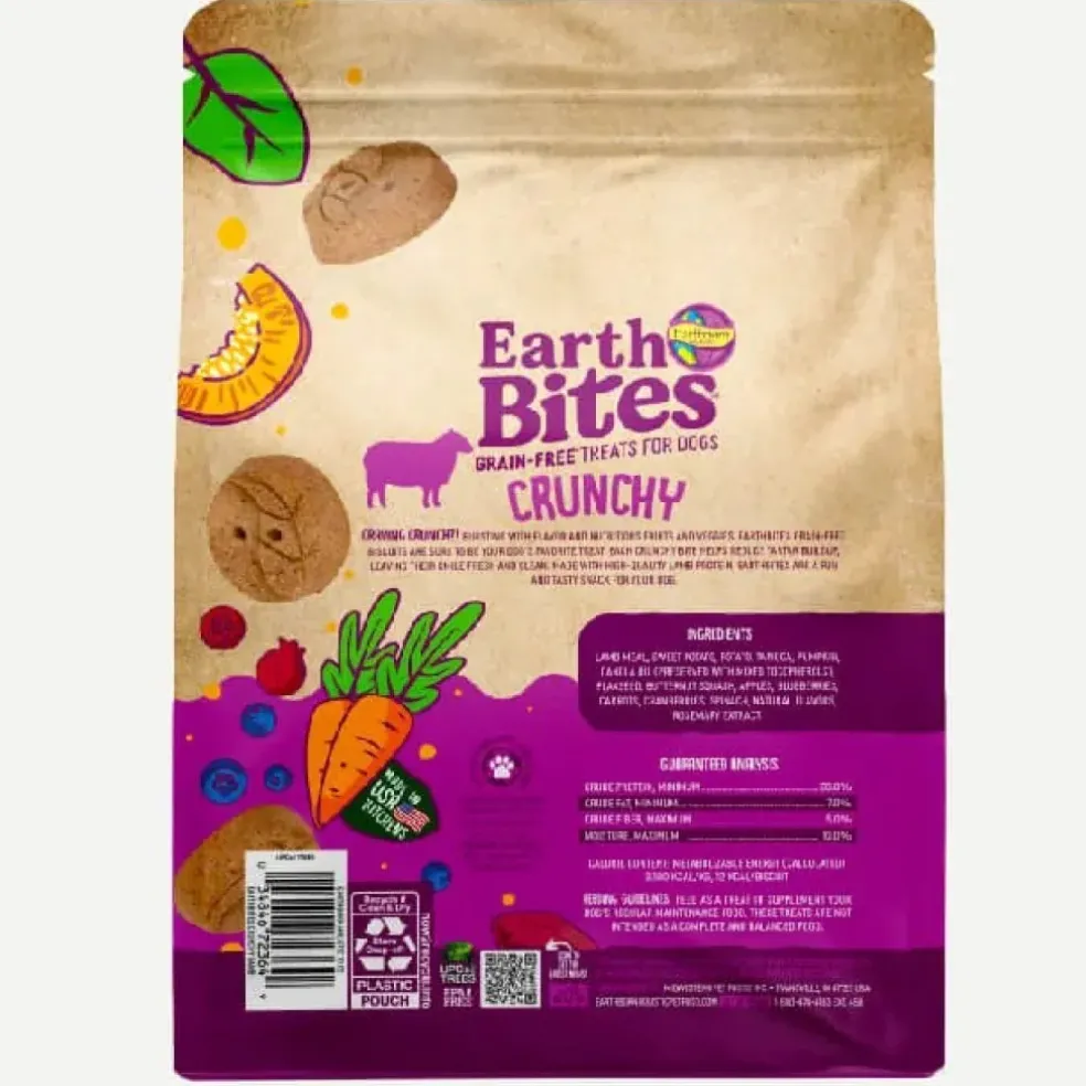 Earthborn Holistic EarthBites Lamb & Pumpkin Crunchy Treats For Dogs