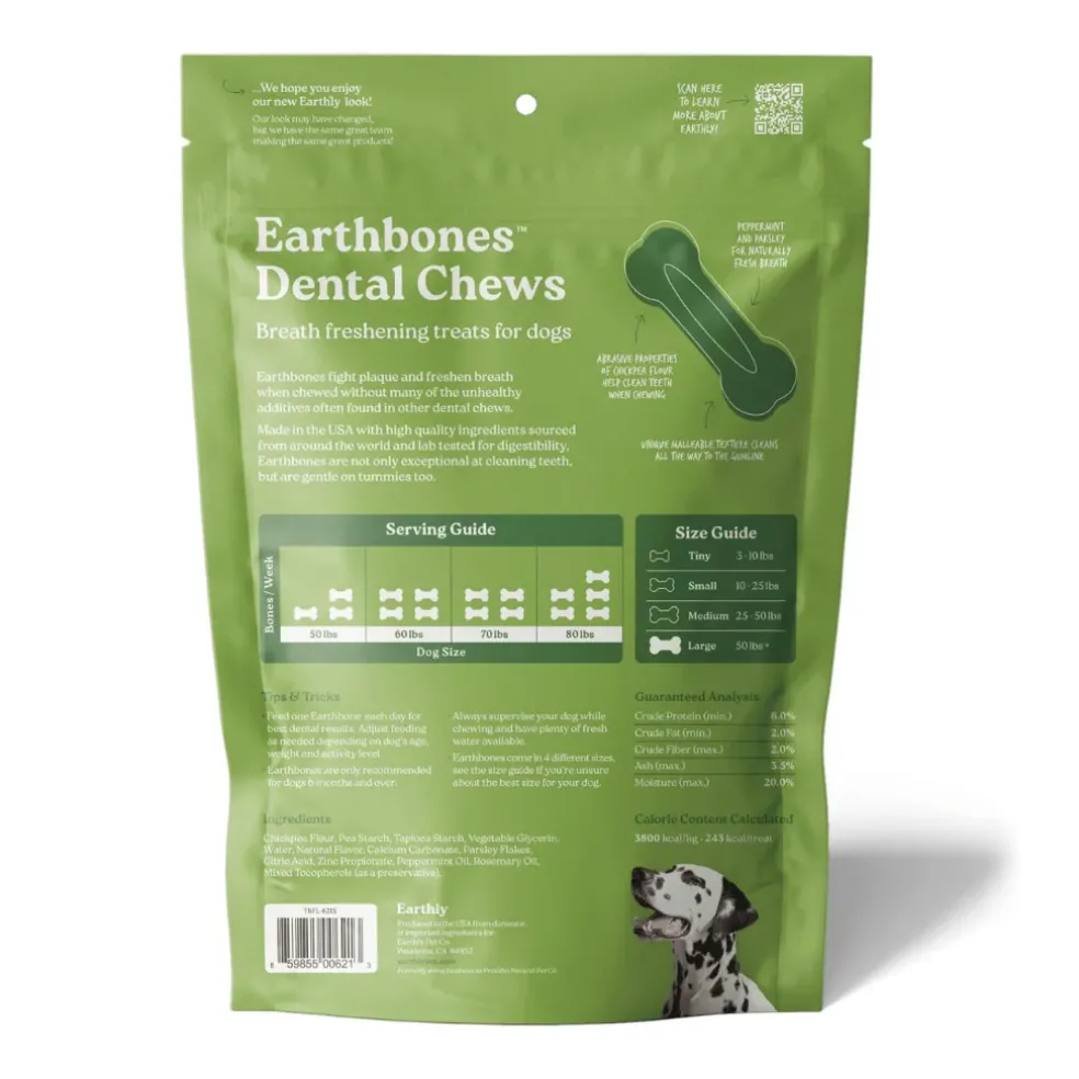 Earthly Pet Earthbones Dental Chews for Dogs