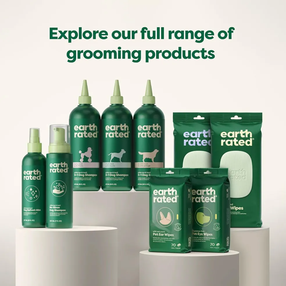Earth Rated Deodorizing Spray Conditioning & Odor-Eliminating White Tea & Basil Refresh Mist for Dogs (8 oz)