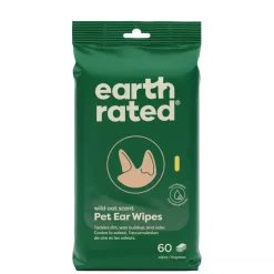 Earth Rated Hypoallergenic Ear Wipes For Dogs (60 ct)