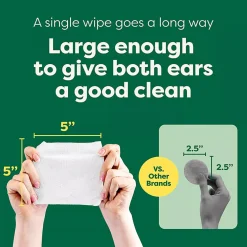 Earth Rated Hypoallergenic Ear Wipes For Dogs (60 ct)