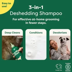 Earth Rated 3-in-1 Double Coat White Tea & Basil Shampoo & Conditioner for Dogs (16 oz)