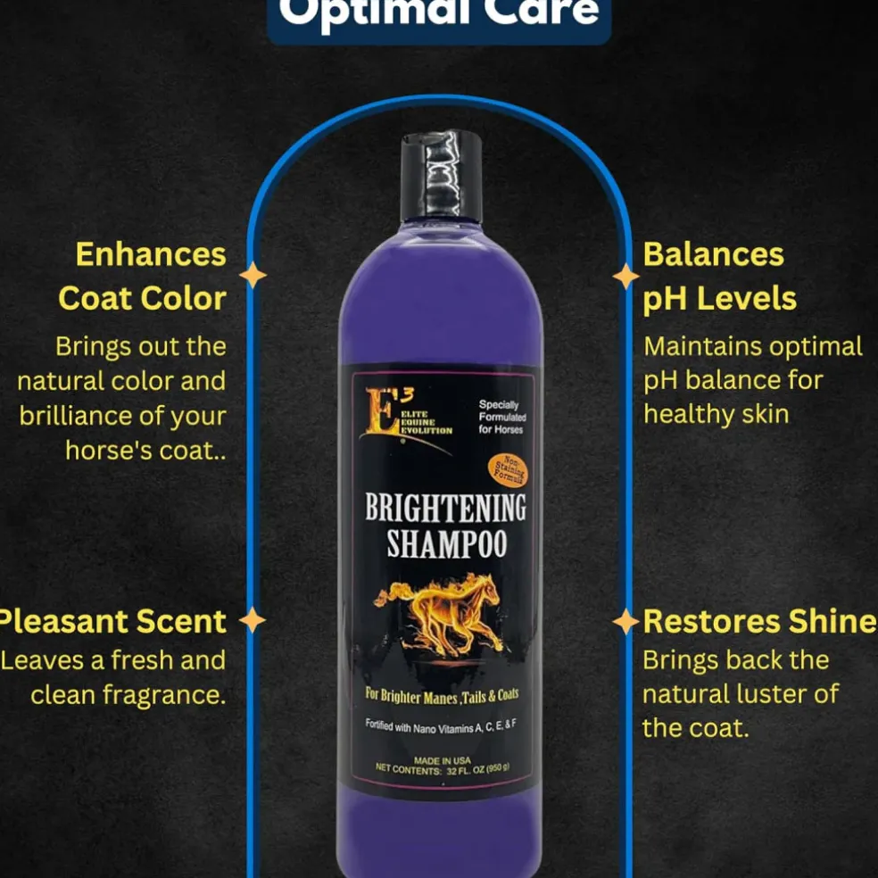 E3 Brightening Shampoo for Horses (32 oz)