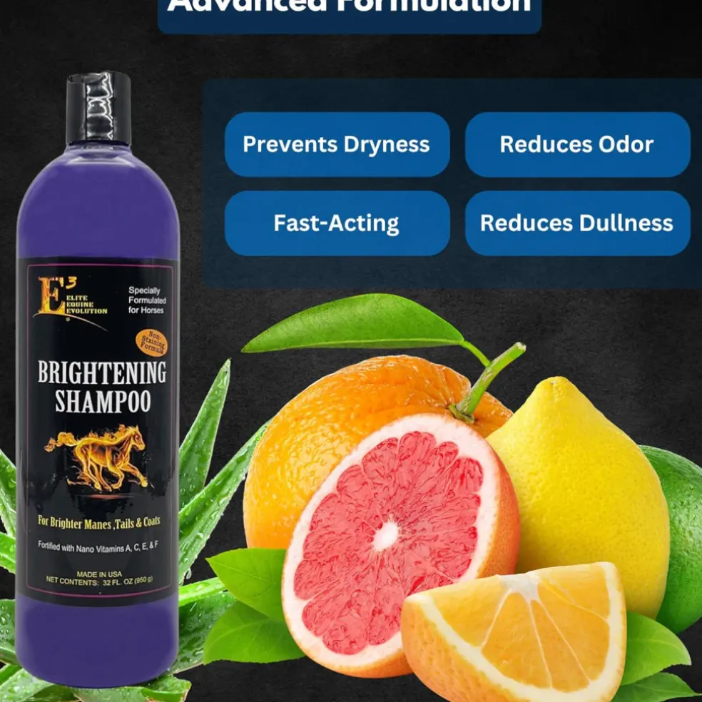 E3 Brightening Shampoo for Horses (32 oz)