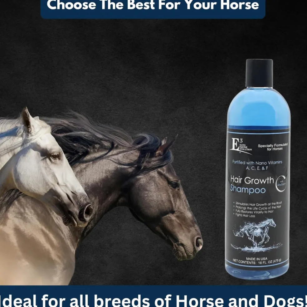 E3 Hair Growth Shampoo with Anagain for Horses (16 oz)